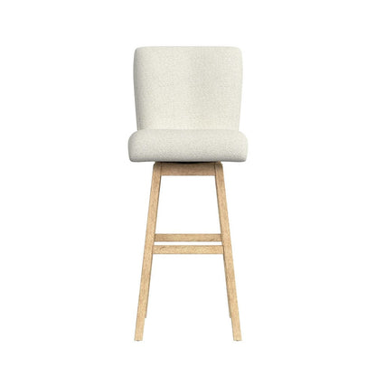Picket House Furnishings -  Cambria UPH Swivel Bar Stool with Beige Boucle in Natural Set of 2 - DA-18010-6-BST view 3