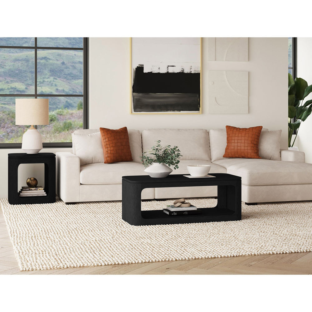 Picket House Furnishings - Camelot 2PC Occasional Table Set in Black-Coffee Table & End Table - T-16860-8-2PC view 3