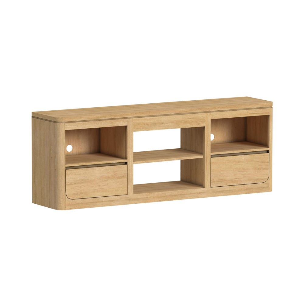 Picket House Furnishings - Camelot 3PC Entertainment Unit With 71" TV Console in Natural - LA-16860-6-TV1-3PC view 2