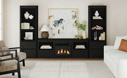 Picket House Furnishings - Camelot 4PC Entertainment Unit With 71" TV Console in Black - LA-16860-8-TV1-4PC view 11