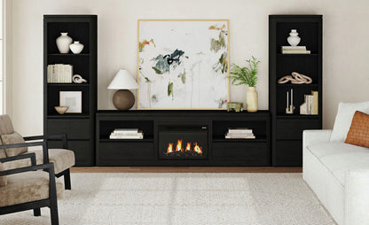 Picket House Furnishings - Camelot 4PC Entertainment Unit With 82" TV Console in Black - LA-16860-8-TV3-4PC view 11
