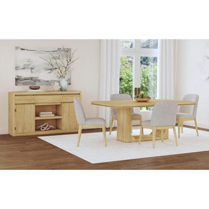 Picket House Furnishings -  Camelot 5PC Standard Height Dining Set in Natural-Table and Four Chairs - D-16860-6-DT-5PC view 6