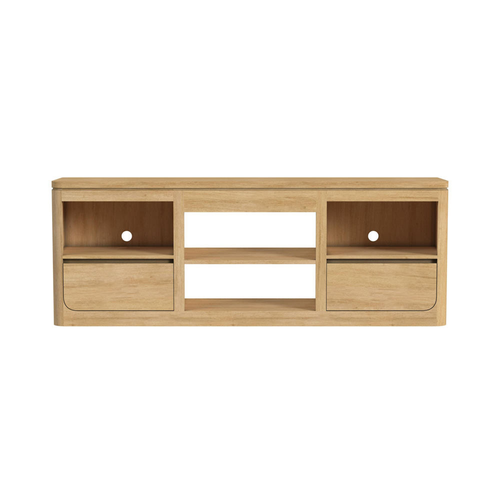 Picket House Furnishings - Camelot 71" TV Console without Fireplace Insert in Natural - LA-16860-6-TV1 view 2