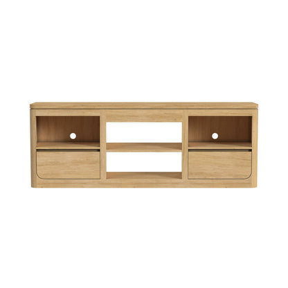 Picket House Furnishings - Camelot 71" TV Console without Fireplace Insert in Natural - LA-16860-6-TV1 view 2