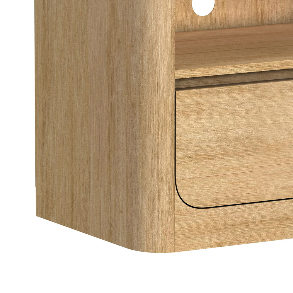 Picket House Furnishings - Camelot 71" TV Console without Fireplace Insert in Natural - LA-16860-6-TV1 view 3