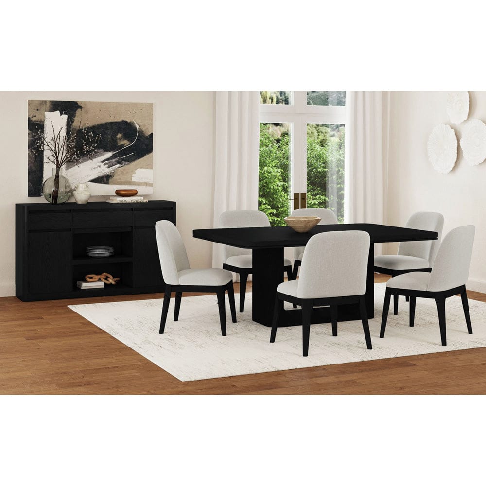 Picket House Furnishings -  Camelot 7PC Standard Height Dining Set in Black-Table and Six Chairs - D-16860-8-DT-7PC view 6