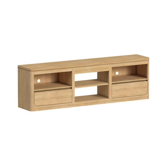 Picket House Furnishings - Camelot 82" TV Console without Fireplace Insert in Natural - LA-16860-6-TV3 view 1
