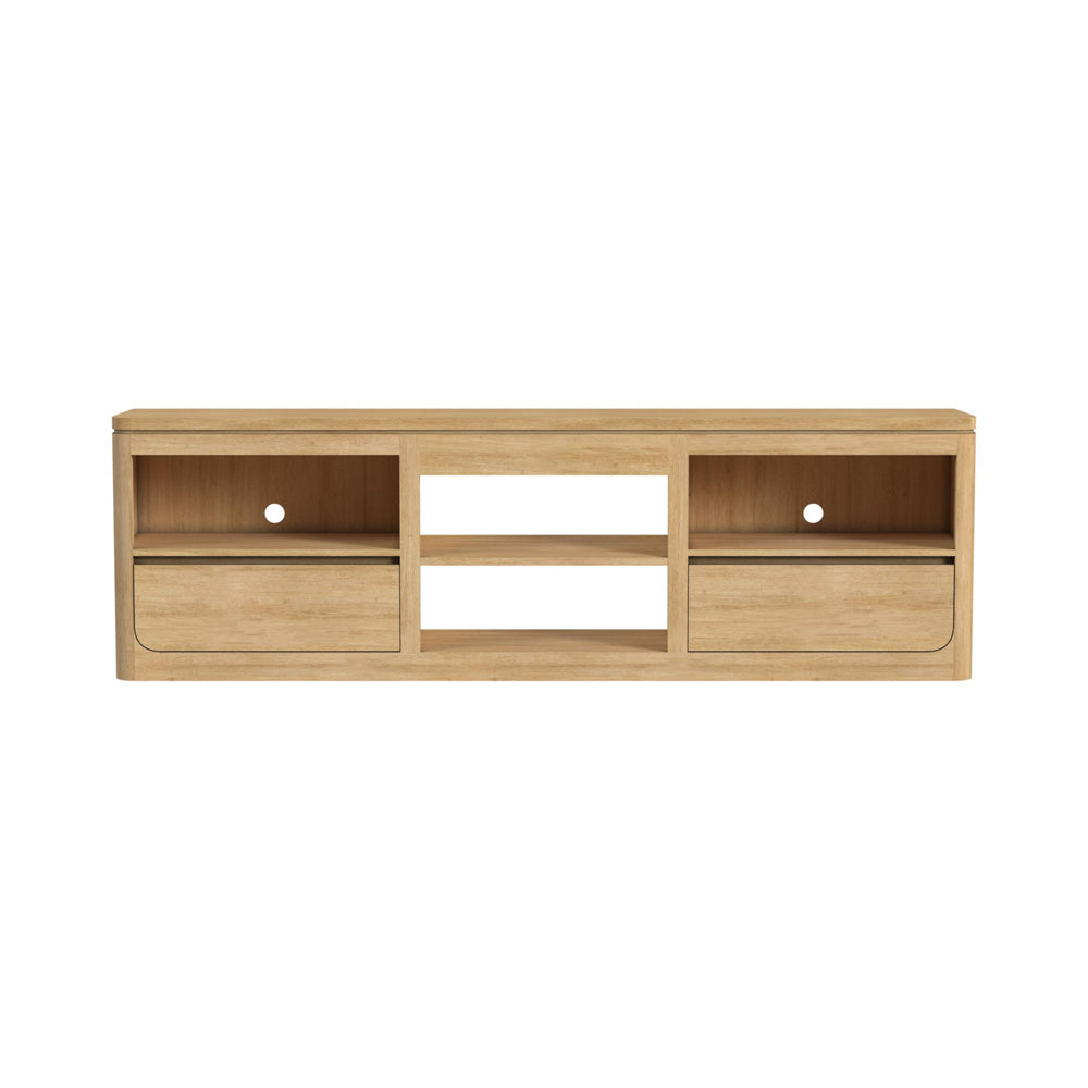 Picket House Furnishings - Camelot 82" TV Console without Fireplace Insert in Natural - LA-16860-6-TV3 view 2