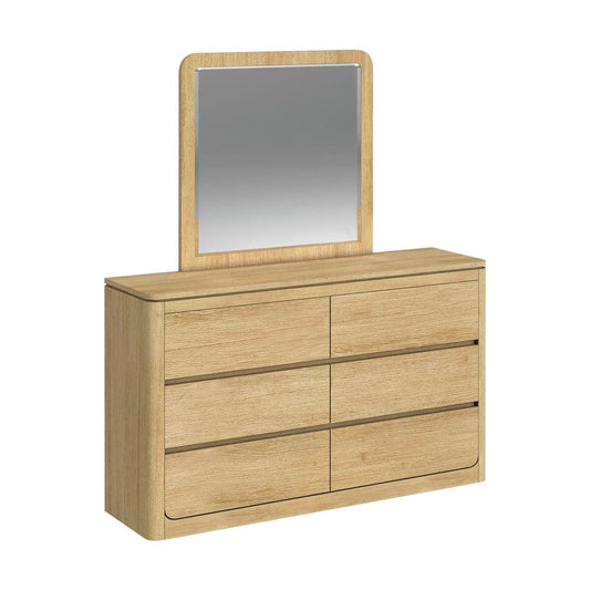 Picket House Furnishings -  Camelot Dresser and Mirror Set in Natural - B-16860-6-DRMR view 1