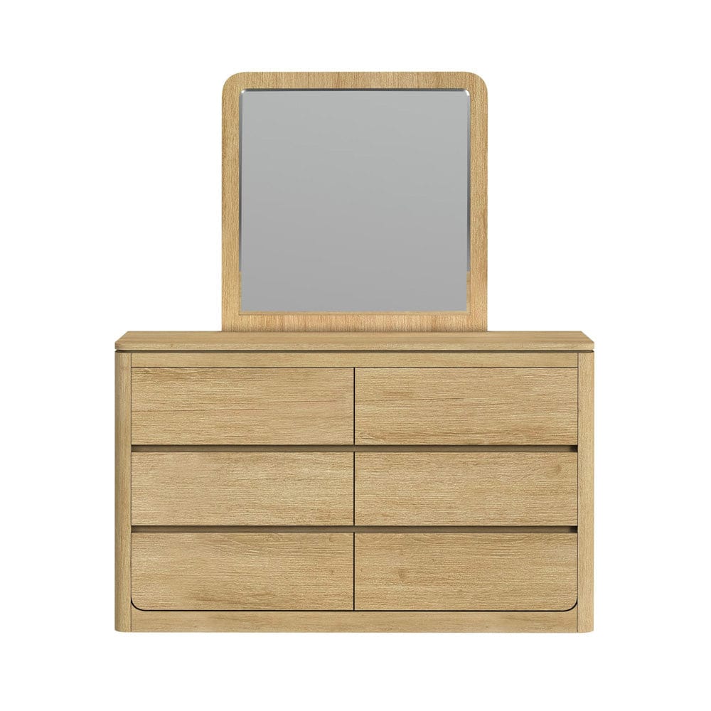 Picket House Furnishings -  Camelot Dresser and Mirror Set in Natural - B-16860-6-DRMR view 2