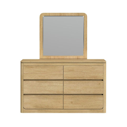 Picket House Furnishings -  Camelot Dresser and Mirror Set in Natural - B-16860-6-DRMR view 2