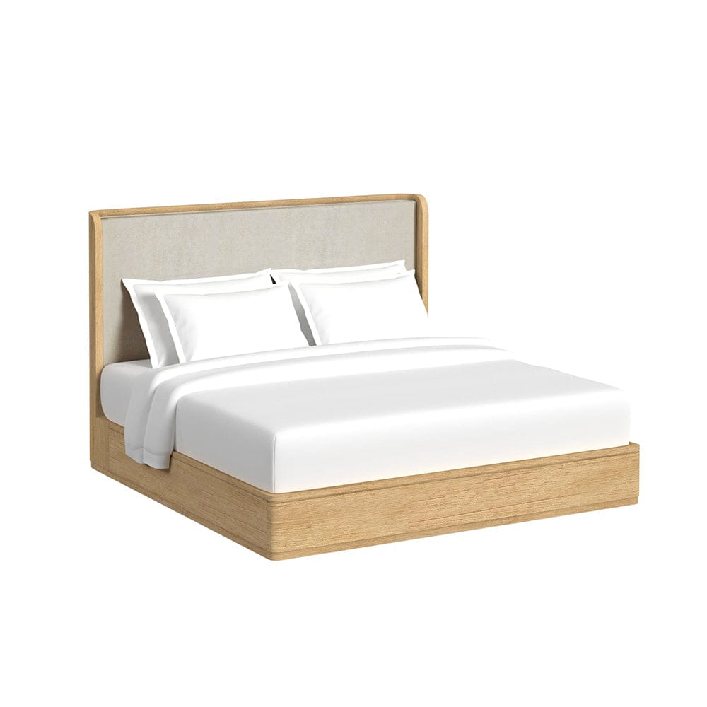 Picket House Furnishings -  Camelot King UPH 3PC Bedroom Set in Natural - B-16860-6-KB-3PC view 2