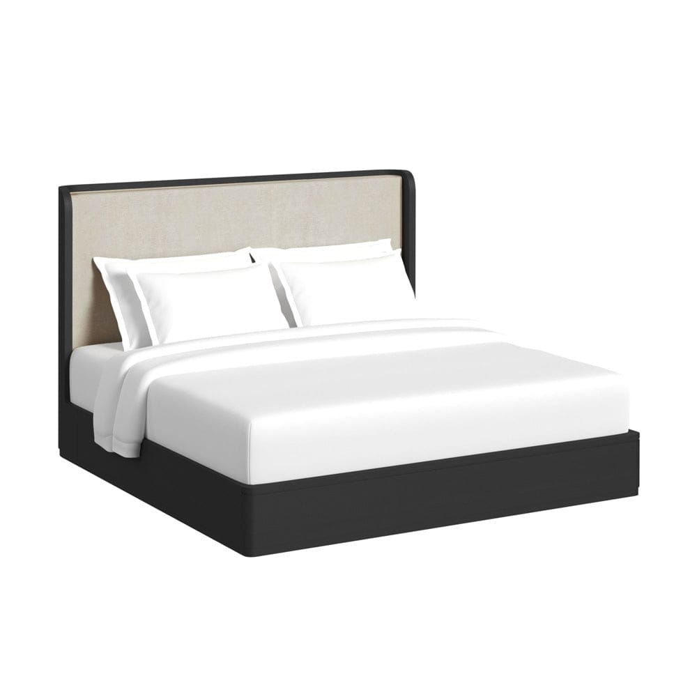 Picket House Furnishings -  Camelot King UPH 5PC Bedroom Set in Black - B-16860-8-KB-5PC view 2