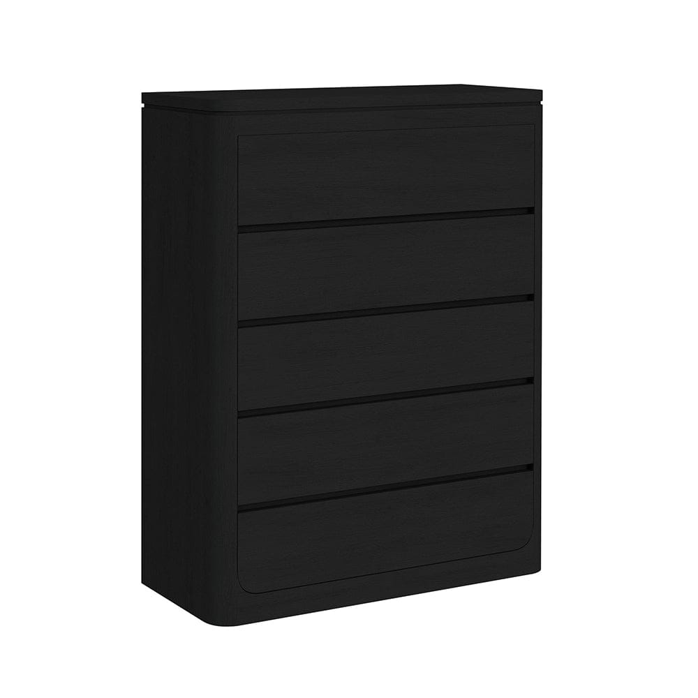 Picket House Furnishings -  Camelot King UPH 5PC Bedroom Set in Black - B-16860-8-KB-5PC view 4