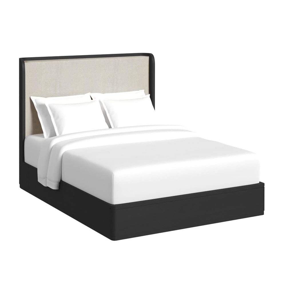 Picket House Furnishings -  Camelot Queen UPH 3PC Bedroom Set in Black - B-16860-8-QB-3PC view 2