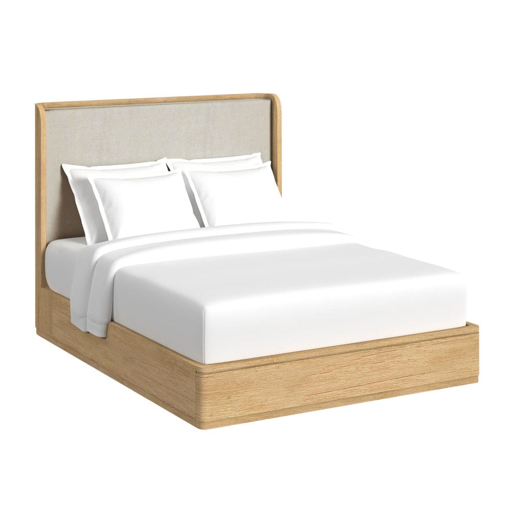Picket House Furnishings -  Camelot Queen UPH 3PC Bedroom Set in Natural - B-16860-6-QB-3PC view 2