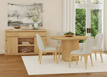 Picket House Furnishings -  Camelot Round Dining Table in Natural - D-16860-6-RDT view 4