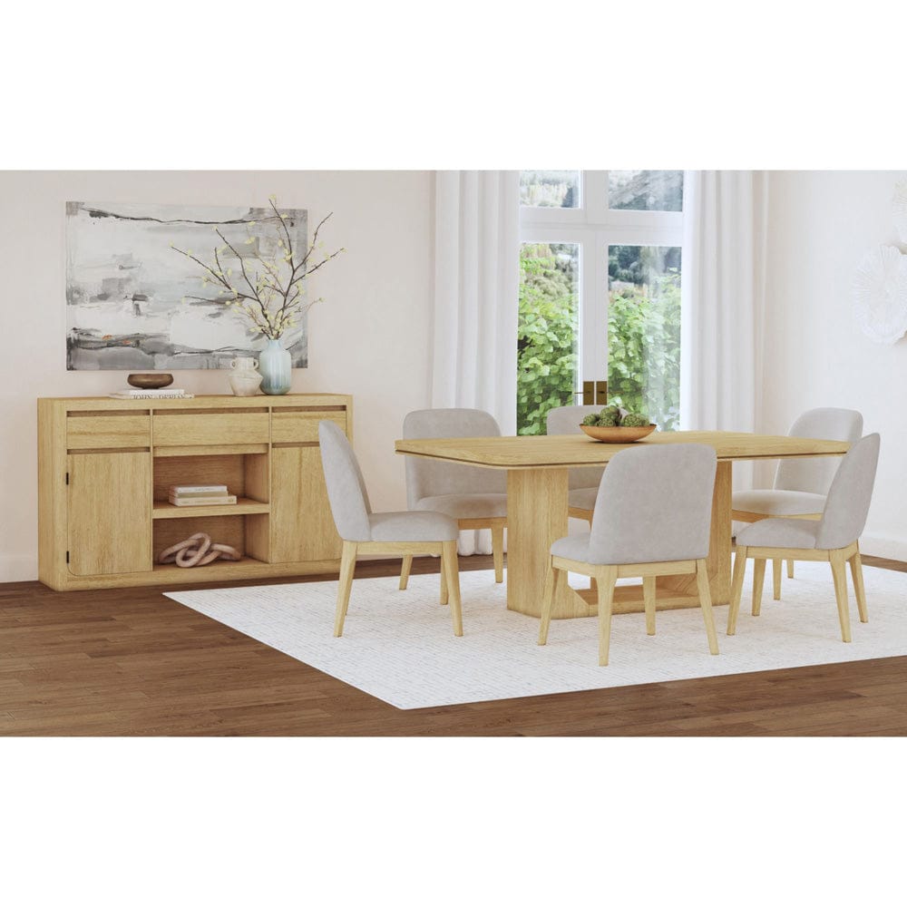Picket House Furnishings -  Camelot Server in Natural - D-16860-6-SV view 4