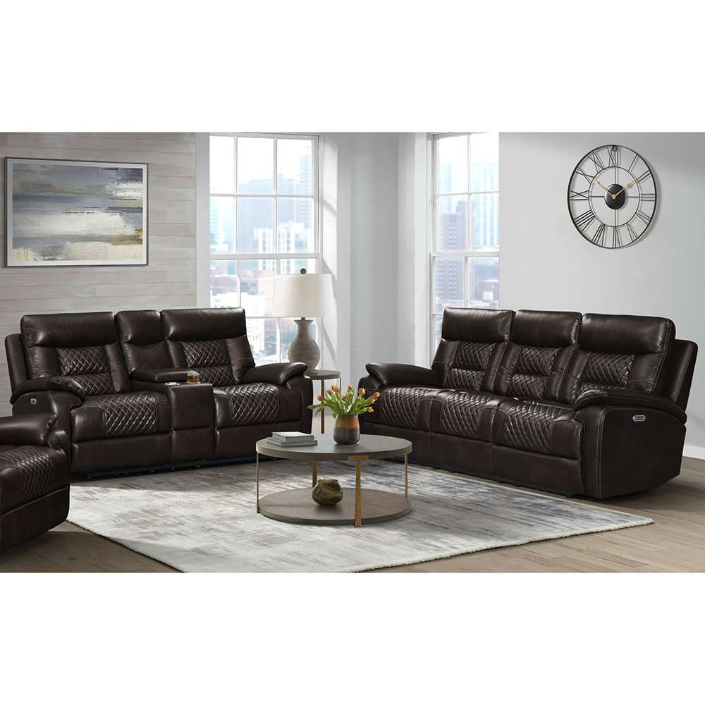 Picket House Furnishings - Campo 2PC Living Room Set in Pebble Brown-Sofa & Loveseat - U-4760-8200-SL-2PC veiw 2