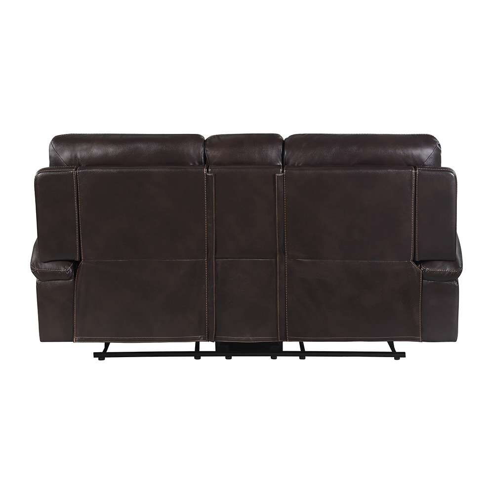 Picket House Furnishings - Campo Power Motion Loveseat with Power Motion Head Recliner & Console in Pebble Brown - U-4760-8200-285PP veiw 3