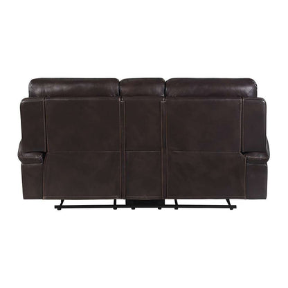 Picket House Furnishings - Campo Power Motion Loveseat with Power Motion Head Recliner & Console in Pebble Brown - U-4760-8200-285PP veiw 3