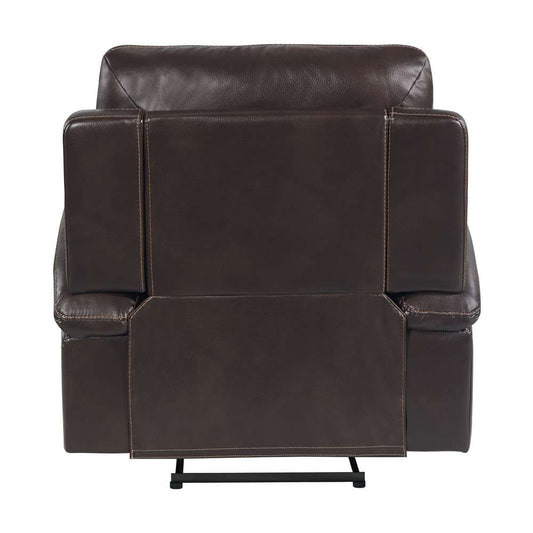Picket House Furnishings - Campo Power Recliner with Power Motion Head Recliner in Pebble Brown - U-4760-8200-105PP veiw 2