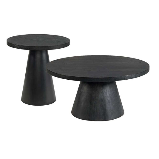 Picket House Furnishings - Canal 2PC Occasional Table Set in Black-Coffee Table & End Table - T-1710-8-2PC veiw 1