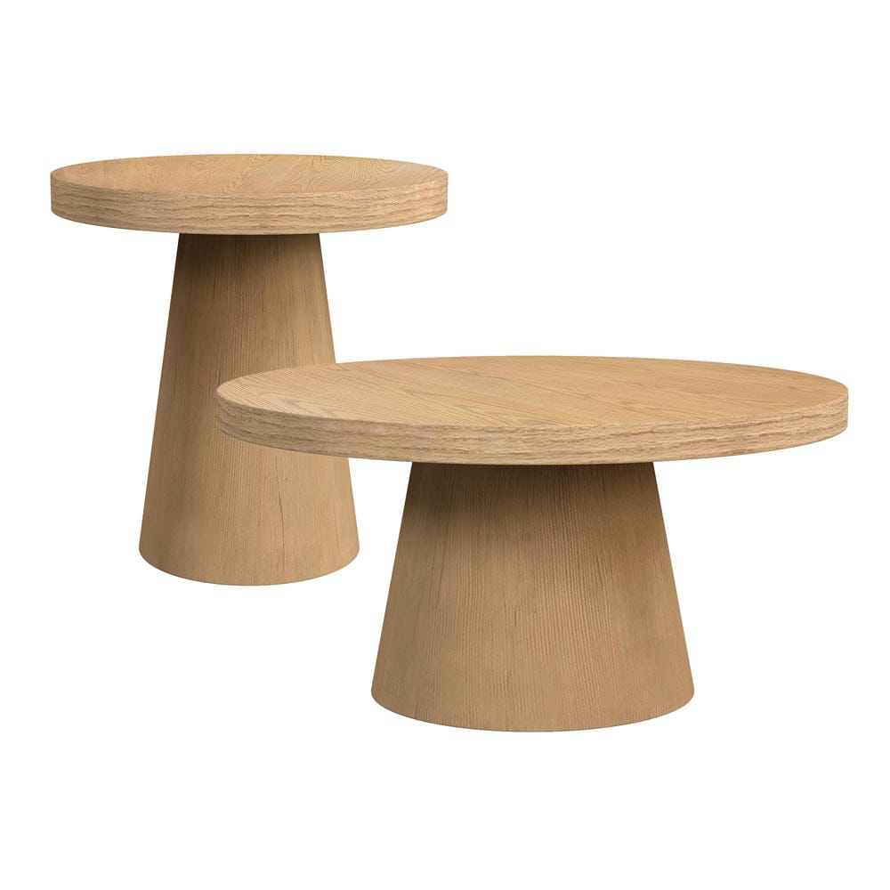 Picket House Furnishings -  Canal 2PC Occasional Table Set in Natural-Coffee Table & End Table - T-1710-5-2PC view 1