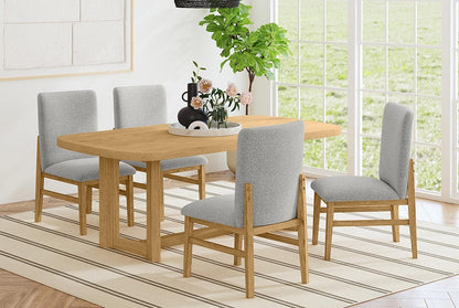 Picket House Furnishings -  Canal 5PC Standard Height Dining Set in Natural-Rectangular Table and Four Chairs - D-1710-5-DT2-5PC view 5