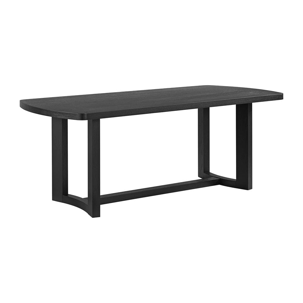 Picket House Furnishings - Canal 7PC Standard Height Dining Set in Black-Rectangular Table and Six Chairs - D-1710-8-DT2-7PC veiw 3
