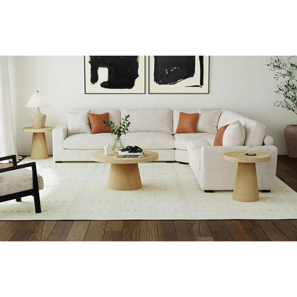 Picket House Furnishings -  Canal Round Coffee Table in Natural - T-1710-5-CT1 view 3