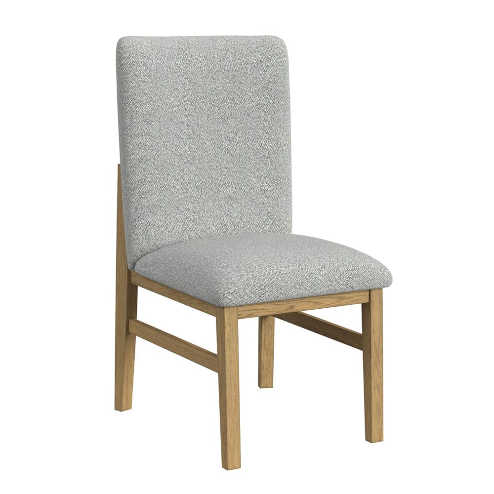 Picket House Furnishings -  Canal Square Back Dining Side Chair with Grey Fabric in Natural Set of 2 - D-1710-5-SC1 view 2