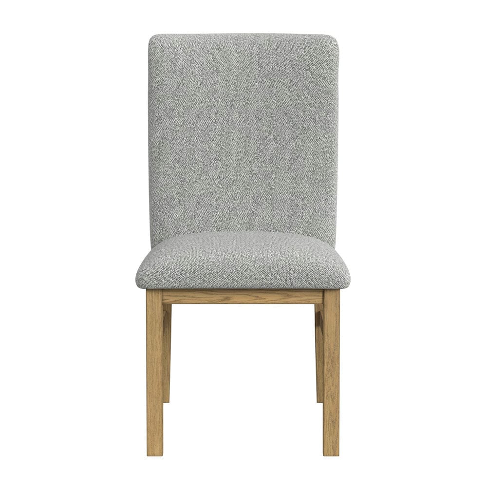 Picket House Furnishings -  Canal Square Back Dining Side Chair with Grey Fabric in Natural Set of 2 - D-1710-5-SC1 view 3