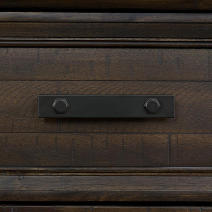Picket House Furnishings - Canyon Ridge 2-Drawer Nightstand with USB in Charcoal - B-13010-8-NS veiw 3