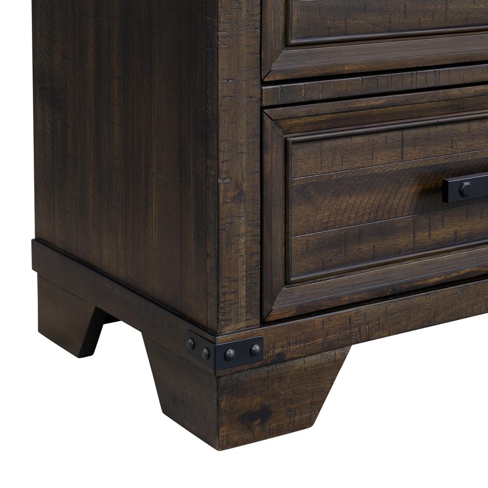 Picket House Furnishings - Canyon Ridge 2-Drawer Nightstand with USB in Charcoal - B-13010-8-NS veiw 4