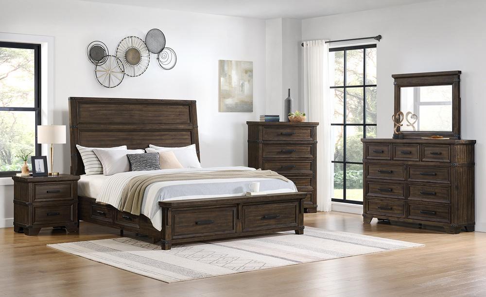 Picket House Furnishings - Canyon Ridge 2-Drawer Nightstand with USB in Charcoal - B-13010-8-NS veiw 6