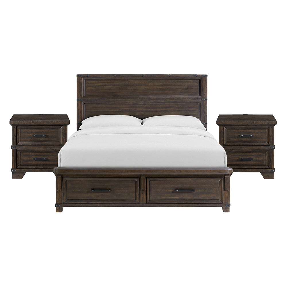Picket House Furnishings - Canyon Ridge King Storage 3PC Bedroom Set in Charcoal - B-13010-8-KSB-NS2 view 1