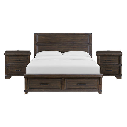 Picket House Furnishings - Canyon Ridge King Storage 3PC Bedroom Set in Charcoal - B-13010-8-KSB-NS2 view 1