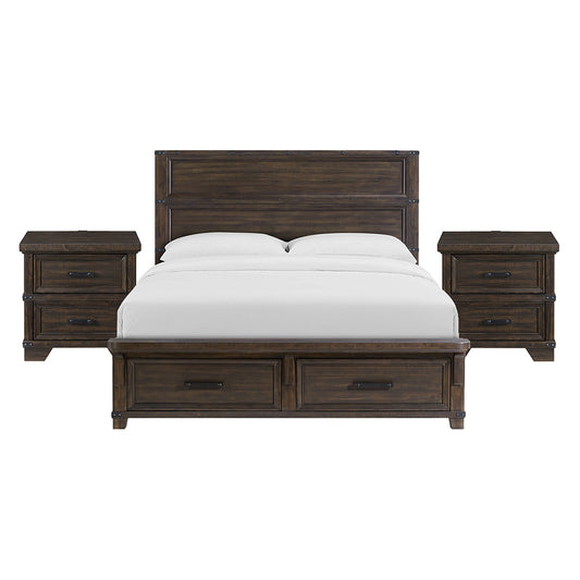 Picket House Furnishings - Canyon Ridge King Storage 3PC Bedroom Set in Charcoal - B-13010-8-KSB-NS2 view 1