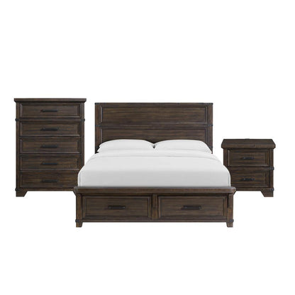 Picket House Furnishings - Canyon Ridge King Storage 3PC Bedroom Set in Charcoal - B-13010-8-KSB-3PC veiw 1