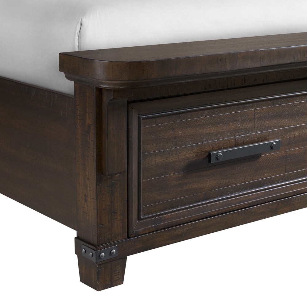 Picket House Furnishings - Canyon Ridge King Storage 4PC Bedroom Set in Charcoal - B-13010-8-KSB-NSCH view 7