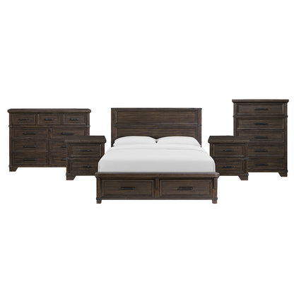 Picket House Furnishings - Canyon Ridge King Storage 5PC Bedroom Set in Charcoal - B-13010-8-KSB-NSDRC view 1