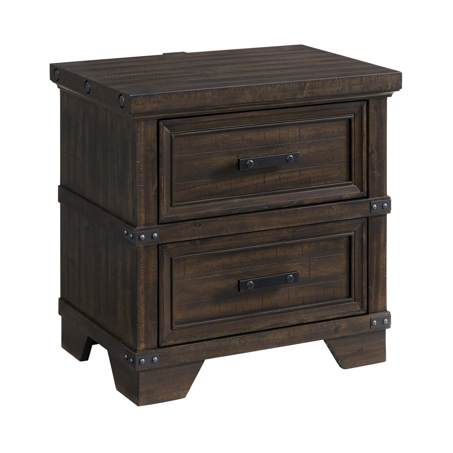 Picket House Furnishings - Canyon Ridge King Storage 5PC Bedroom Set in Charcoal - B-13010-8-KSB-NSDRC view 2