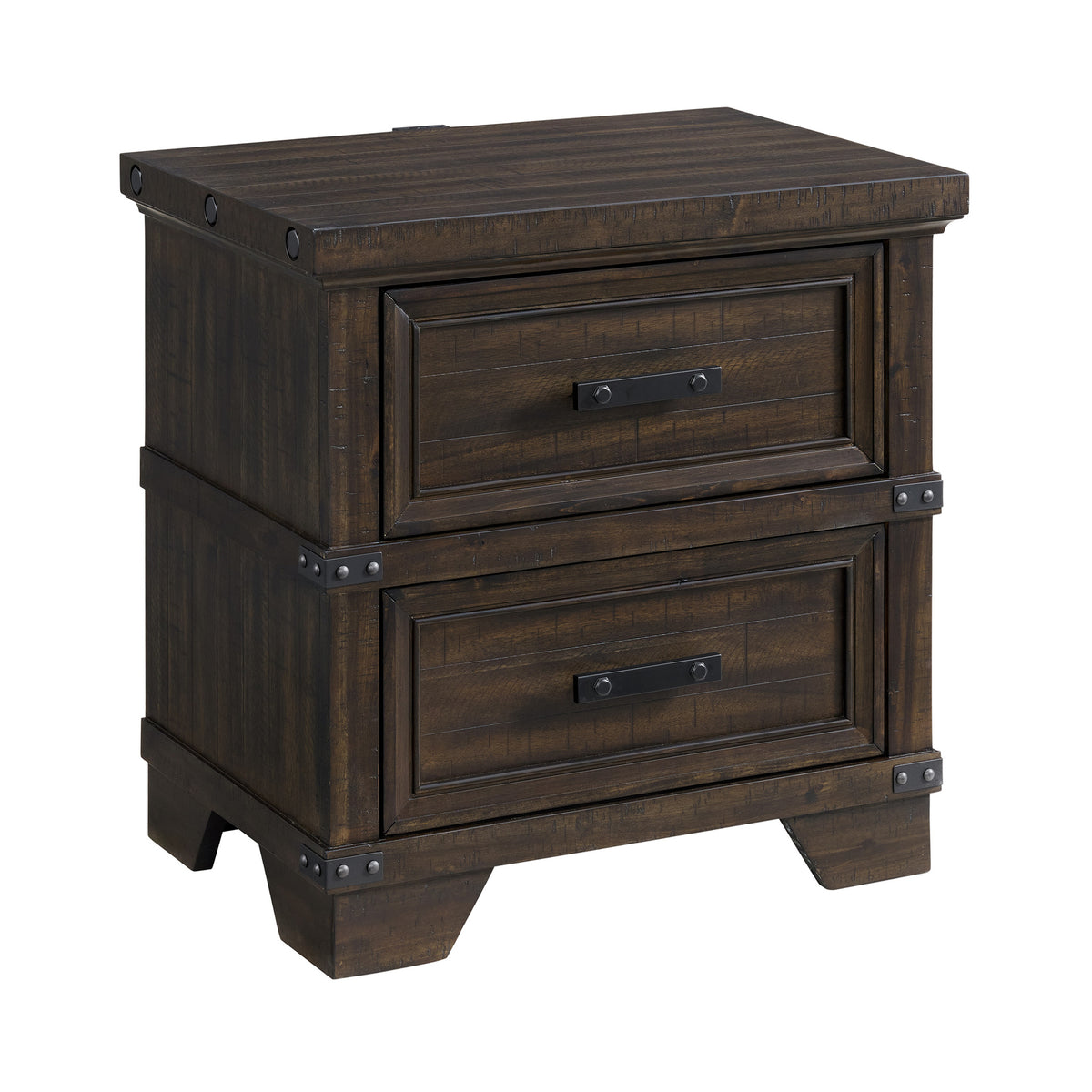 Picket House Furnishings - Canyon Ridge King Storage 5PC Bedroom Set in Charcoal - B-13010-8-KSB-NSDRC view 2
