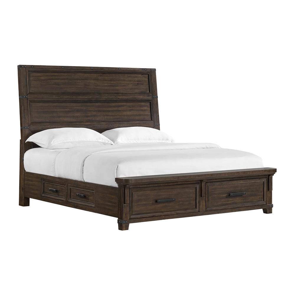 Picket House Furnishings - Canyon Ridge King Storage Bed in Charcoal - B-13010-8-KSB veiw 1