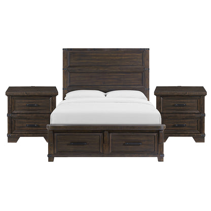 Picket House Furnishings - Canyon Ridge Queen Storage 3PC Bedroom Set in Charcoal - B-13010-8-QSB-NS2 view 1