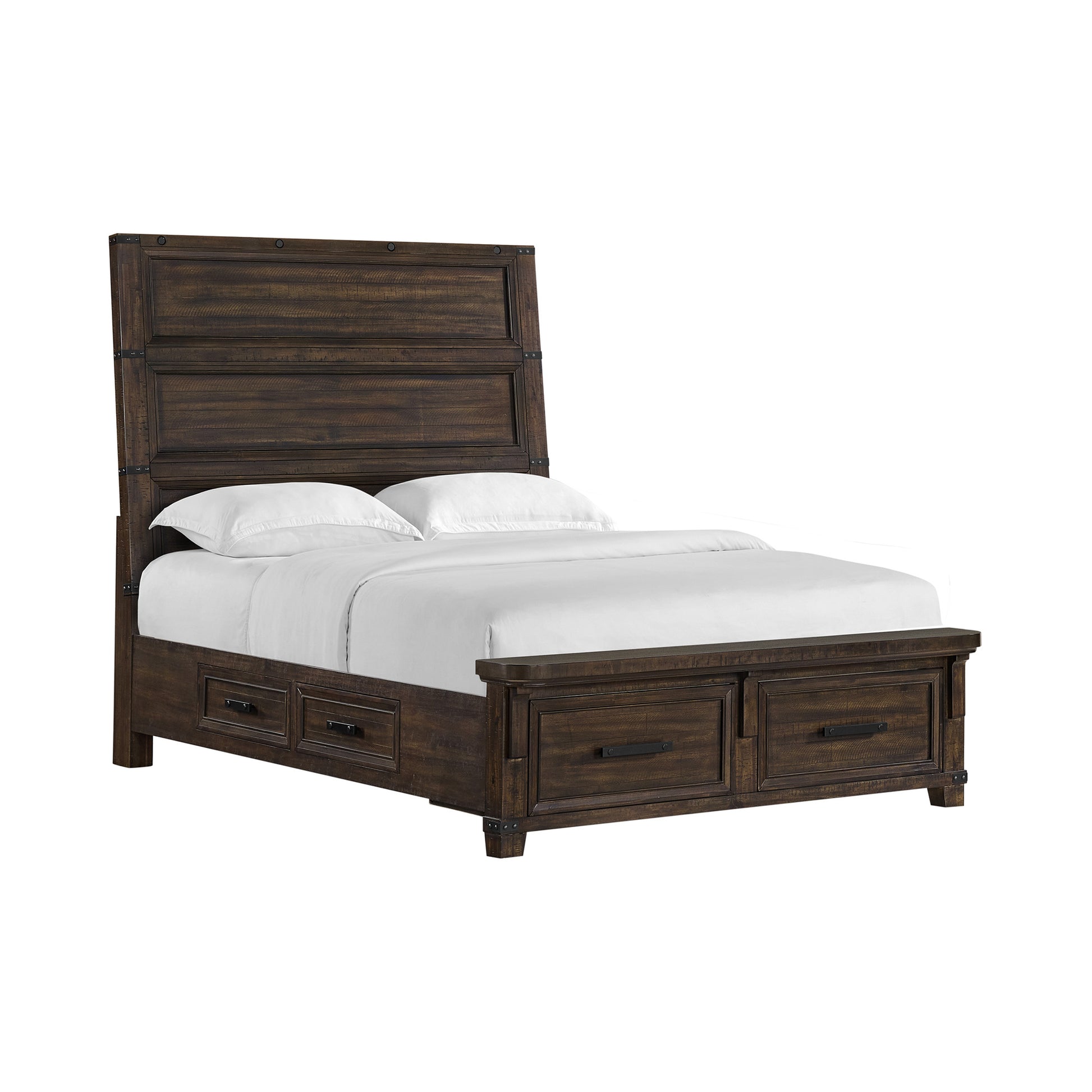 Picket House Furnishings - Canyon Ridge Queen Storage 3PC Bedroom Set in Charcoal - B-13010-8-QSB-NS2 view 4