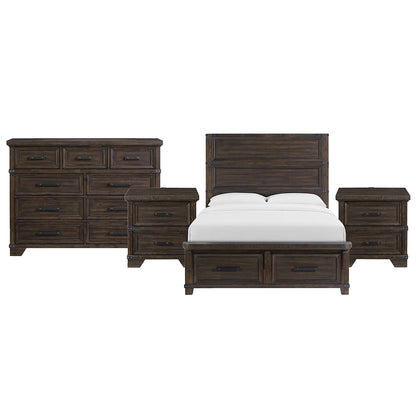 Picket House Furnishings - Canyon Ridge Queen Storage 4PC Bedroom Set in Charcoal - B-13010-8-QSB-NSDR view 1
