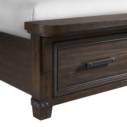 Picket House Furnishings - Canyon Ridge Queen Storage 5PC Bedroom Set in Charcoal - B-13010-8-QSB-NSDRC view 7