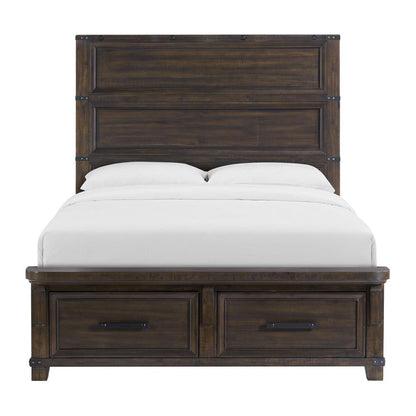 Picket House Furnishings - Canyon Ridge Queen Storage Bed in Charcoal - B-13010-8-QSB veiw 2